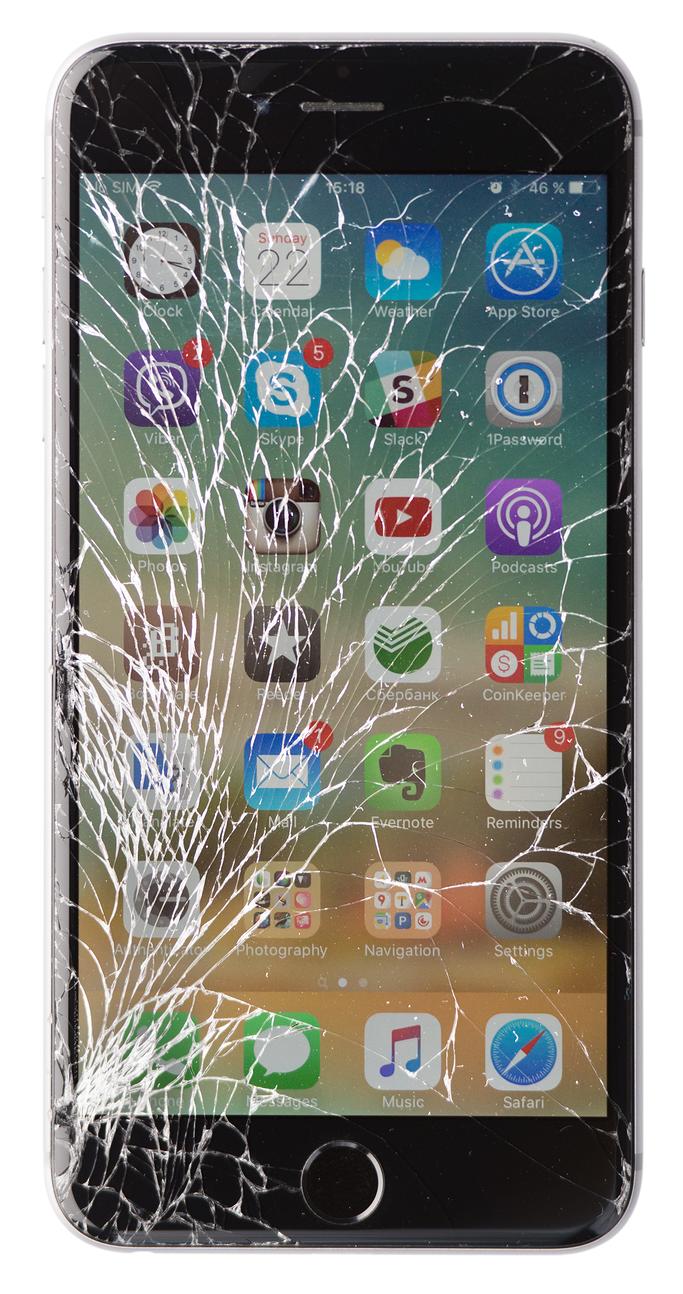 разбит экран iphone